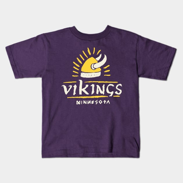 Minnesota Vikiiings 12 Kids T-Shirt by Very Simple Graph